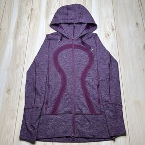Lululemon Athletica Chickadee Stride Sweater Size 6 Full Zip Hoody Slim Stretchy